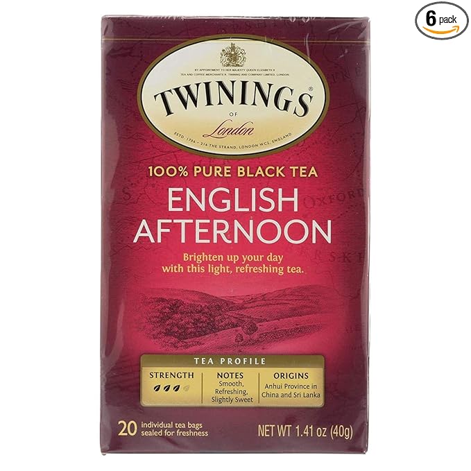 Twinings of London English Afternoon Tea - Pack of 6