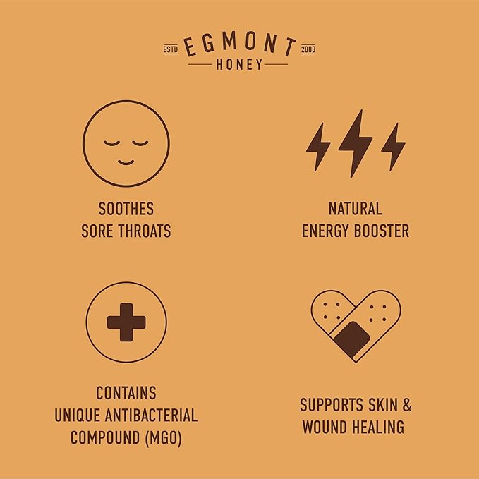 Egmont Everyday Wellness Duo – Raw Manuka Honey MGO 50+ (500g) &amp Night Honey with Ashwagandha (250g)