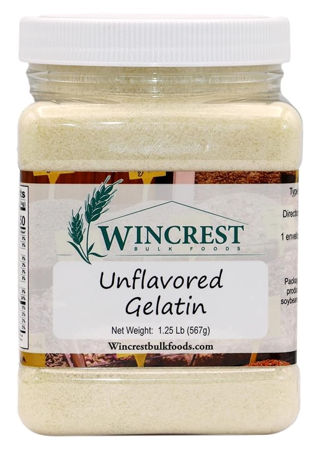Unflavored Gelatin - 1.25 Lb (20 Oz) Tub