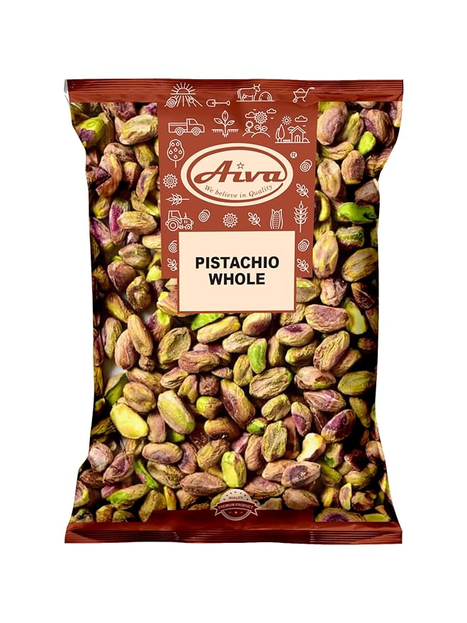 Aiva Raw Pistachios No Shells Unsalted (2 LB) – Premium Whole Nuts for Snacking Cooking and Baking