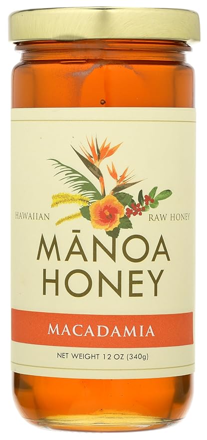 Manoa Honey Company Macadamia Nut Honey 12 Ounce