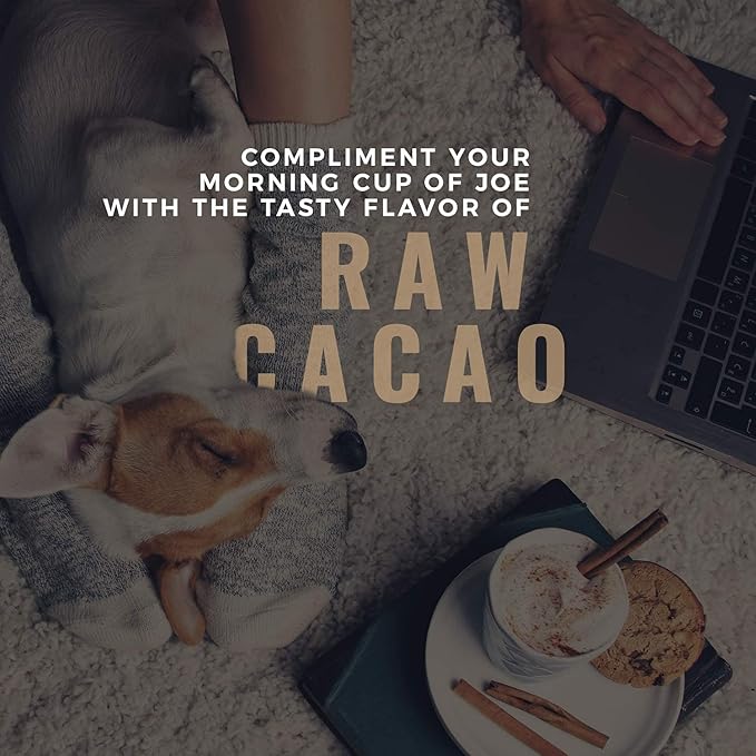 Cacao Powder Organic - 1 Pound - Unsweetened Premium Grade Superfood (Raw) - USDA &amp Vegan Certified - Perfect for Keto Breakfast Hot Chocolate Baking &amp Ice Cream. (Cacao Powder (1 LB))