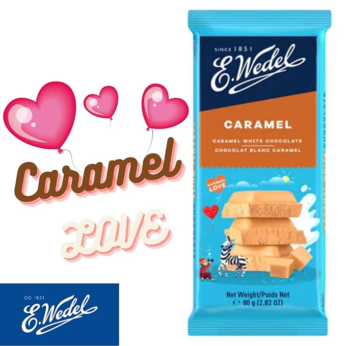 E.Wedel Chocolate (5 - PACK White Chocolate Carmel)
