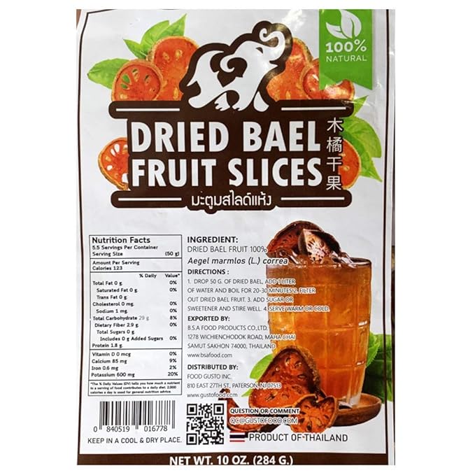 Best Choice's Dried Bael fruit Slices 10 oz (284g) 2 packs