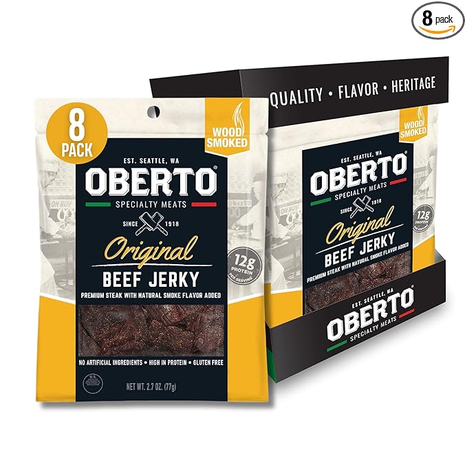 Oberto Specialty Meats Original Beef Jerky 2.7 Ounce (Pack of 8)