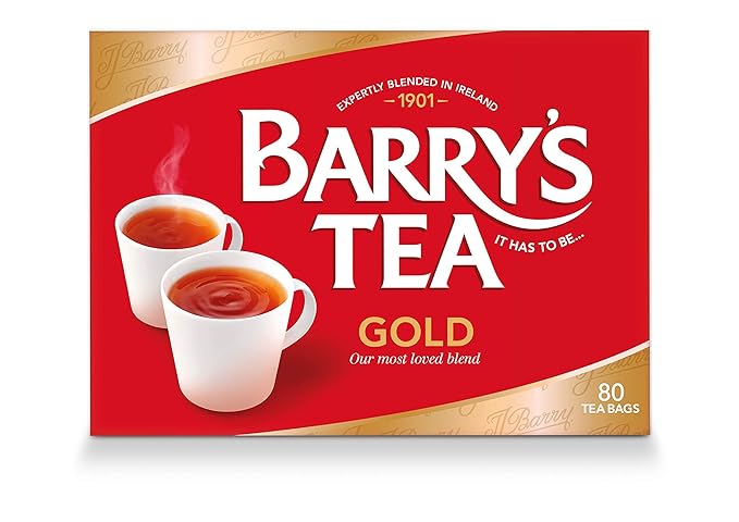 Barry's Tea Gold Blend 80 Teabags (3 Pack) Fresh from Barry's Tea in Ireland