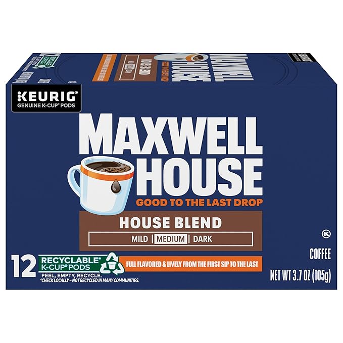 Maxwell House Blend Coffee K Cup Single Serve 24 Count