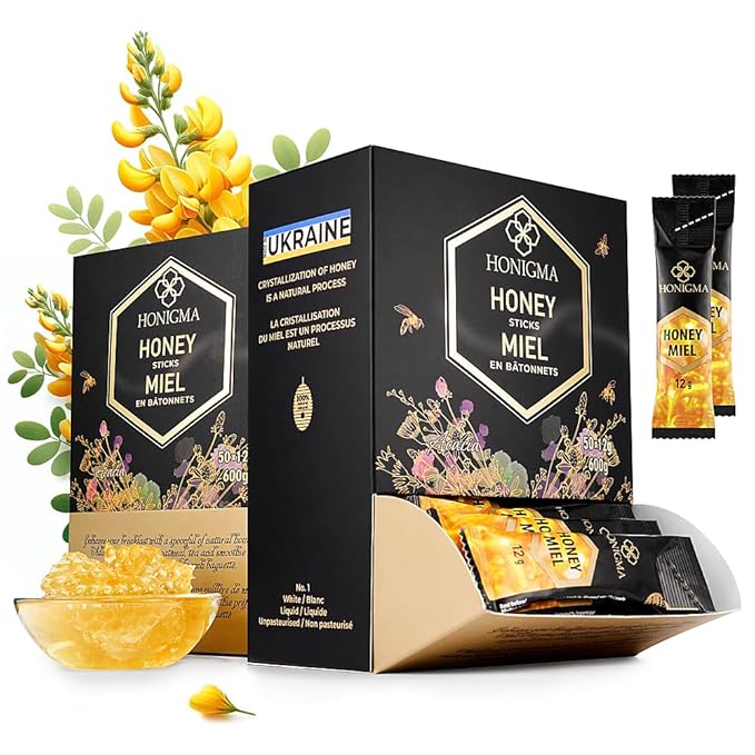 Honigma Honey Collection | Pure &amp Exquisite | Sustainably Sourced from Ukraine | Pack of 6