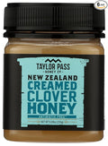 Taylor Pass Honey Co Creamed Clover Honey | Raw Creamed New Zealand Honey | Naturally Sweet &amp Velvety | Non-GMO Halal B Corp Certified | BPA-Free Jar | 6 pack x 8.83 Oz