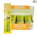 BochaSweet Keto Protein Bar Lemon Poppyseed BochaBar 17g Grass Fed Collagen Low Carb Keto-Friendly Gluten Free 12 Count