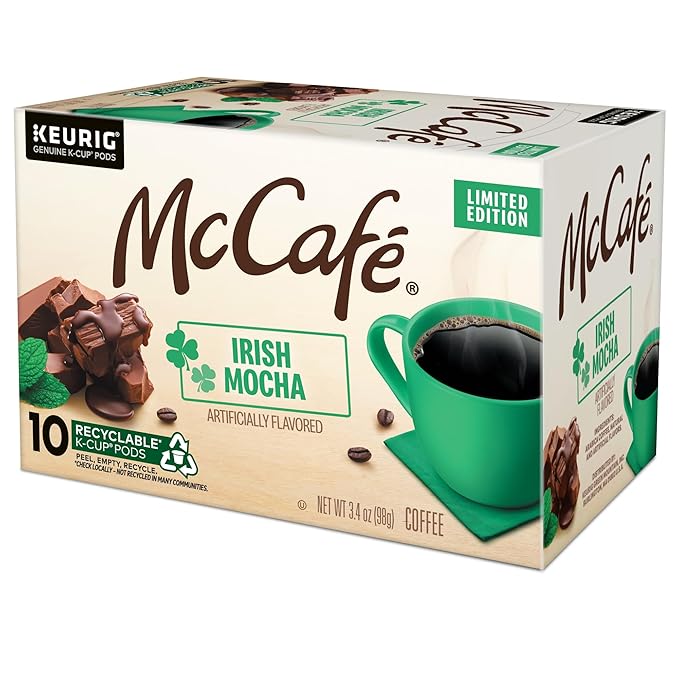 McCafe Irish Mocha Coffee Single-Serve Keurig K-Cup Pods 60 Count