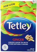 Tetley USA Tea Ginger 72-Count Tea Bags (Pack of 3) Brown (30543)