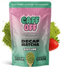 Caff Off Decaf Strawberry Matcha Green Tea Powder From Japan – 1.06 oz / 30 g – Ceremonial Grade &amp Sugar-Free – No Fillers or Milk Powders – Naturally Decaffeinated Without Chemicals – Tested for