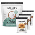 Keto Pancake &amp Waffle 1g Carb Mix 9.8oz 3-Pack and Allulose &amp Monk Fruit Zero Calorie Sugar Replacement 4lb Bundle