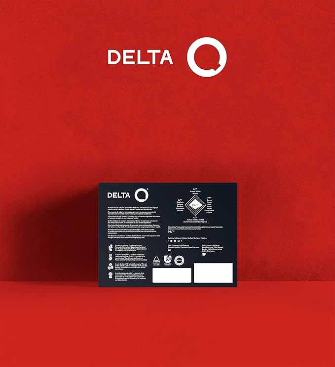Delta Q - Qharacter Espresso Pods for Delta Q Machines - Intensity 9 Notes of Caramel and Dried Fruits 40 Capsules XL Pack