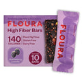 Floura Brambleberry Lavender Fruit-Forward Fiber Bars– High Fiber Vegan Gluten &amp Dairy Free Low Calorie Healthy Snack Bars with Upcycled Produce for Gut Health [10 Pack]