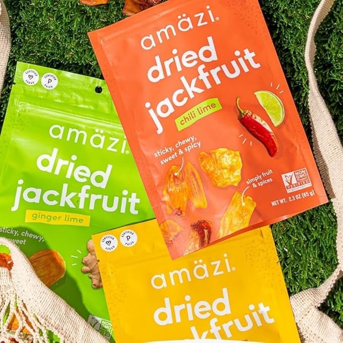 Amäzi Foods | Variety Dried Fruit Snack Pack | Dried Pineapple Jackfruit Plantain Chips | All Natural Snacks | No Sugar Added Dried Tropical Fruit