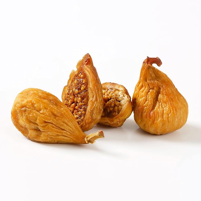Organic Golden Figs Dried Fruit Naturally Sweet High in Fiber Calcium Potassium and Iron 30 lb Bulk Product Packed in Facility with Nuts