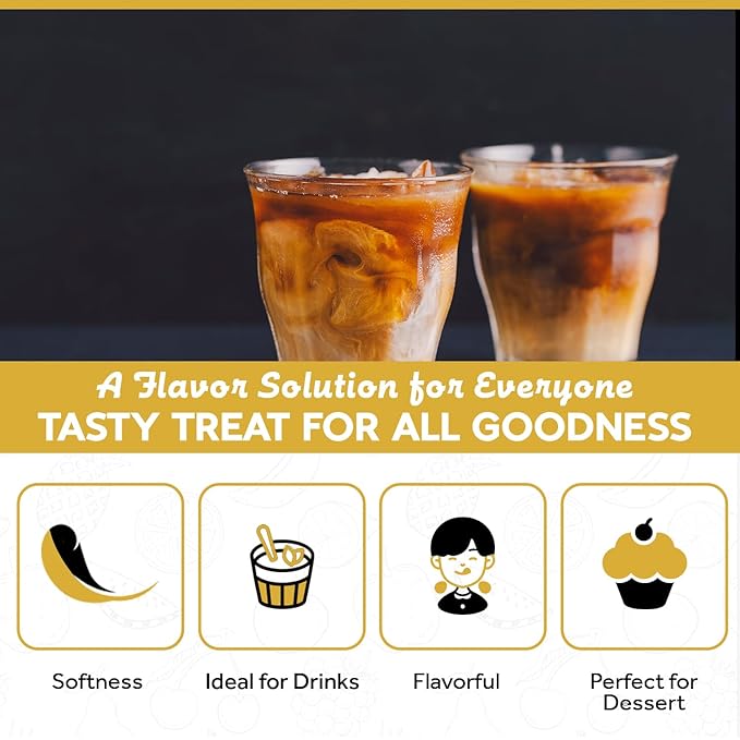 Fanale Premium Creme Brulee Bubble Tea Flavoring Powder | Perfect for Baking Smoothies Desserts and Drinks | Instant Flavoring Powder for Boba Milk Tea - 2.2 Pounds (Pack of 20).