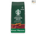 Starbucks Ground Coffee Flavored Hot or Iced Coffee Cinnamon Dolce Six 11 oz Bags