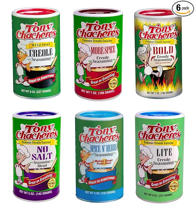 Tony Chachere's Seasoning Blends Variety 6 Count