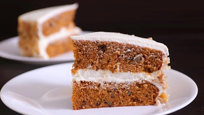 ANDY ANAND CHOCOLATIER Sugar Free Carrot Cake | Indulgent Moist &amp Flavorful | You Won't Believe It's Sugar-Free &amp Diabetic-Friendly | All-Natural No Preservatives (3.2 lbs)