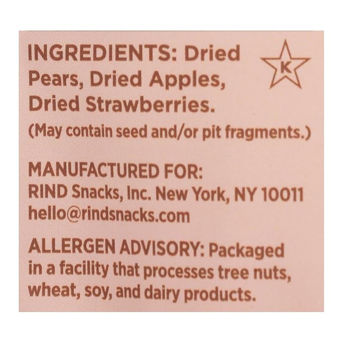 Rind Straw-Peary Blend Chewy Dried Fruit No Added Sugar Non GMO 3 Ounces (Pack Of 12)