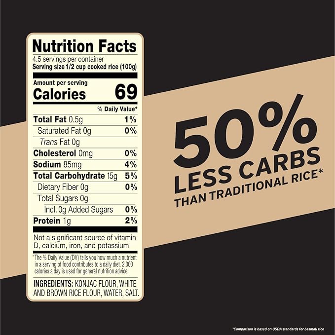 It’s That Simple Brown Rice Blend from It's Skinny 50% Less Carbs Certified Gluten-Free Non-GMO &amp Vegan Cooks in 5 Minutes – 5.29 oz (Pack of 6)