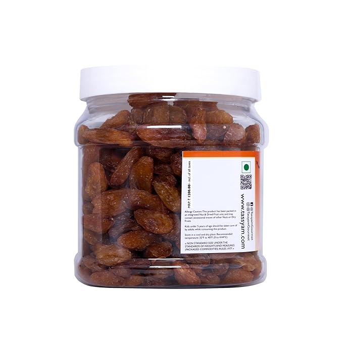 Tassyam Jumbo Munakka 500g | Dried Raisins Jar