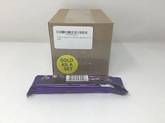 Cadbury Wispa Chocolate Bar 36g (Pack of 12)