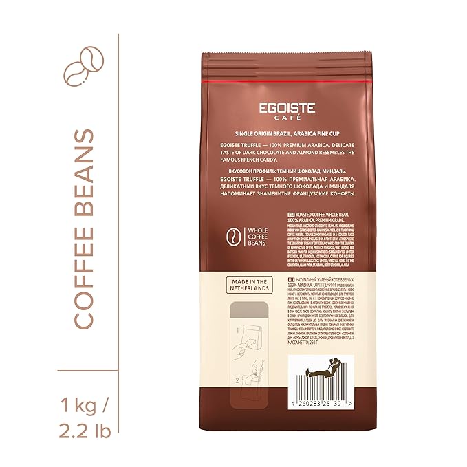 EGOISTE Truffle premium arabica whole coffee beans 2.2 pound (1000g) medium roast