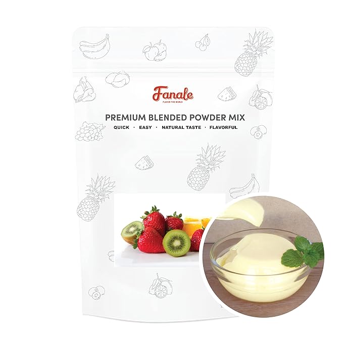 Fanale Premium Egg Pudding Bubble Tea Flavoring Powder | Perfect for Baking Smoothies Desserts and Drinks | Instant Flavoring Powder for Boba Milk Tea - 2.2 Pounds (Pack of 1)