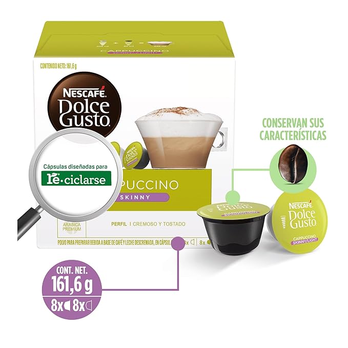 Nestle Nescafe Dolce Gusto Skinny Cappuccino Coffee (NES27370)