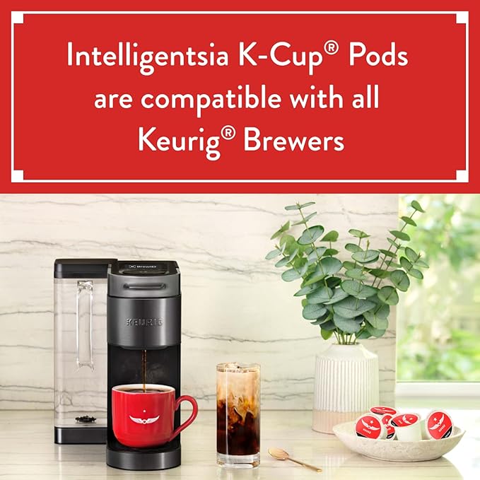 Intelligentsia Coffee Light Roast K-Cup Coffee Pods for Keurig Brewers - Organic El Gallo 60 Count with Flavor Notes of Milk Chocolate Honey and Cola (6 Boxes of 10 K-Cup Pods)