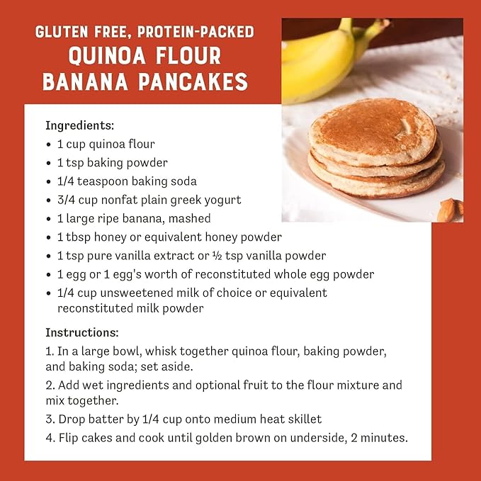 Judee's Quinoa Flour 5 lb - Made In USA Non-GMO Vegan - Great for Making Pancakes Muffins Pie Crusts Quiches and Breads - Made in a Dedicated Gluten-Free Facility