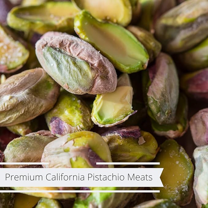 Premium California Raw Shelled Pistachios Kernels by Its Delish 2.5 LBS (40 OZ) Jumbo Reusable Container Jar - Bulk Size Tub - Pistachio Nuts No Shell Unsalted - Kosher Snack &amp Salad Topping