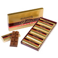 HERSHEY'S GOLDEN ALMOND Chocolate Bar Roasted Almonds in Fine Milk Chocolate Candy Bar Individually Wrapped Bars in Gift Box 14 Ounce Box