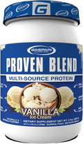 Gaspari Nutrition Proven Blend Multi Source Protein Powder Beef Protein Isolate Whey Concentrate and Whey Isolate Builds Lean Muscle 24g of Protein (28 Servings Vanilla Ice Cream)