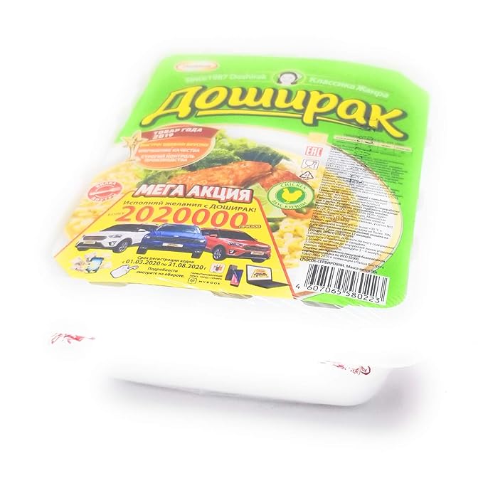 Paldo DOSHIRAK Oriental Style Noodle 90 grams Made in Russia (Chicken Mild 6 packs)