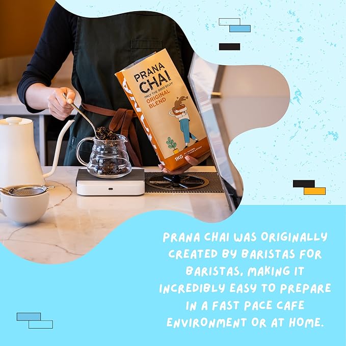 Prana Chai Sugar Free Chai Tea Agave Blend - Vegan Friendly Hand-Blended Natural Australian Loose Leaves All-Natural Chai -250g