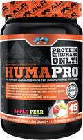 Humapro | Amino Acids Protein Matrix for Humans | 99% Utilization for Lean Muscle | Vegan Gluten Free | 45 Servings (Apple Pear)