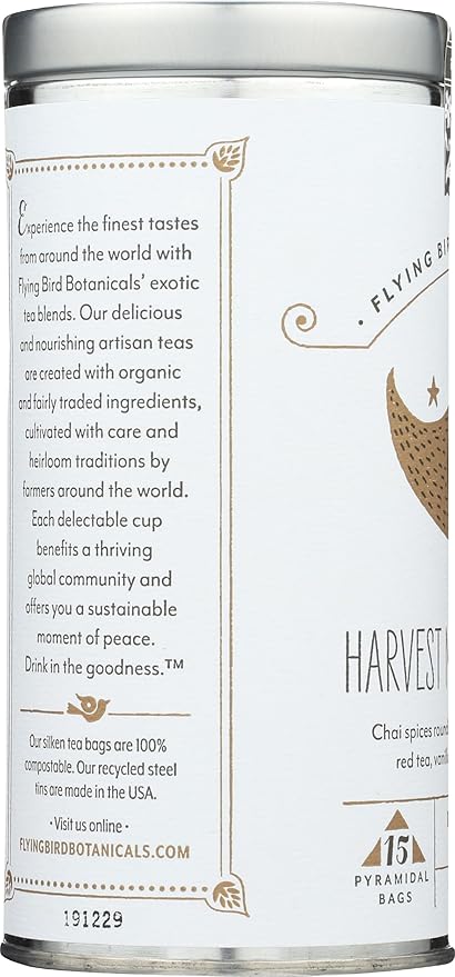 FLYING BIRD BOTANICALS Harvest Moon Red Chai Tea 15 CT