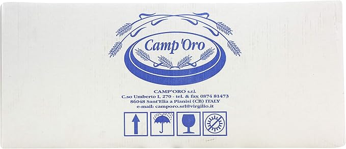Camp'Oro Le Classiche: Authentic Bronze Die Cut Penne Rigate Italian Pasta - 17.6 Ounce (Pack of 12)