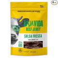 Baja Beef Jerky - 100% All Natural Beef Jerky Keto Jerky Gluten Free Low Calorie Craft Jerky 10g Protein per Serving No Nitrates or Added Hormones - Salsa Fresca 2.5 oz Bag (Pack of 4)