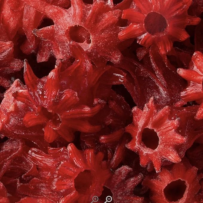US Snacks Candied Dried Hibiscus Flowers Dehydrated Hibiscus Bite Snack Edible Hibiscus Flowers (2 Pound)