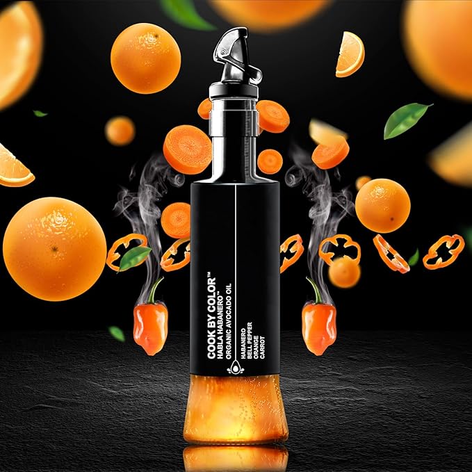 Flavored Cold Pressed Avocado Oil for Cooking Organic Avocado Oil Cooking Oil for Keto Vegan Kosher No Sodium GMO MSG or Additives Frying Oil 350 mL 11.8 Fl Oz Habla Habanero Flavor