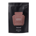WelleCo Plant-Based Chocolate Protein Powder Organic Brown Rice &amp Pea Blend 16g Protein per Serving Dairy-Free Supplement for Energy Recovery &amp Daily Nutrition 35.2 oz