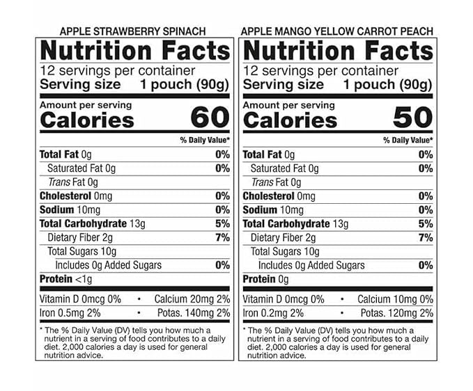 Organic Fruit and Vegetable Pouches by Signature | School Snack Variety Pack | 3.17 oz | 24-Count