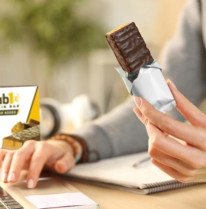 Grab1 Sugar Free Protein Bars Peanut Butter (3 Pack- 12 Bars) | 7g Fiber | Delicious and Nutritious | Low Calorie | Zero Sugar