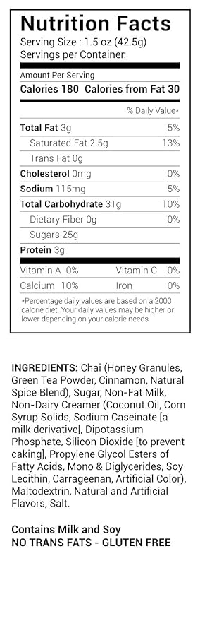 Green Chai Drink Mix - 3 lb Bag